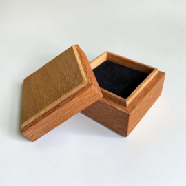 Houten ringendoosje S