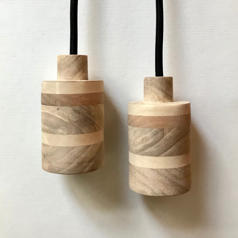 Set houten lampen - fitting Nim