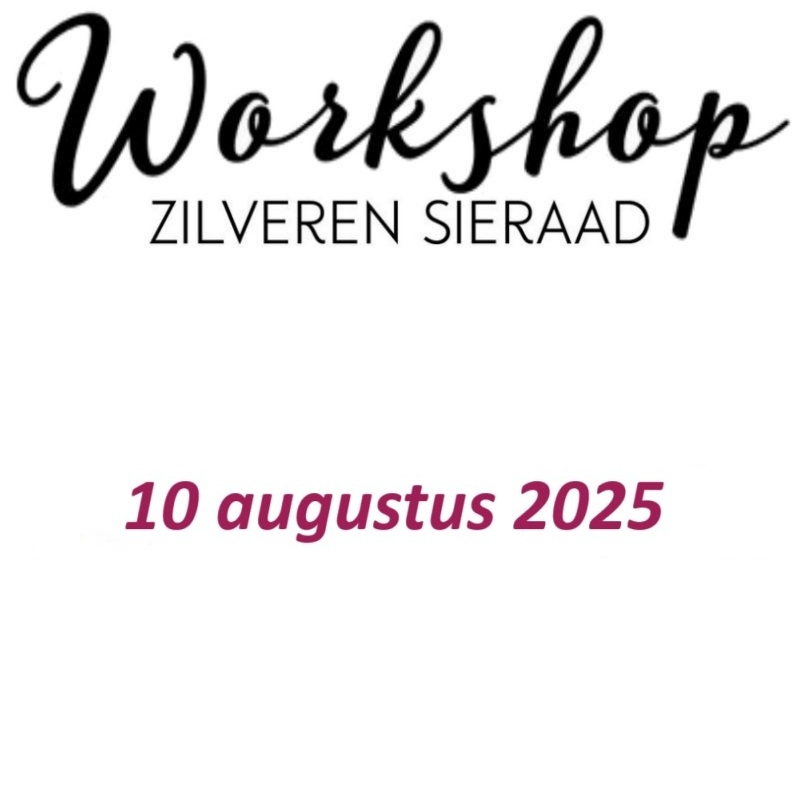 Workshop zondag 10 augustus 2025 om 13:00 uur
