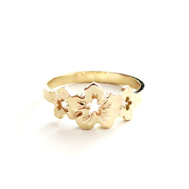 Gouden ring Flore