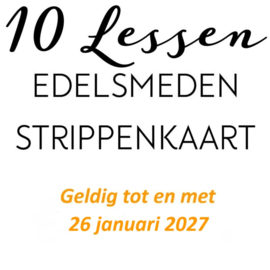 Strippenkaart voor 10 lessen