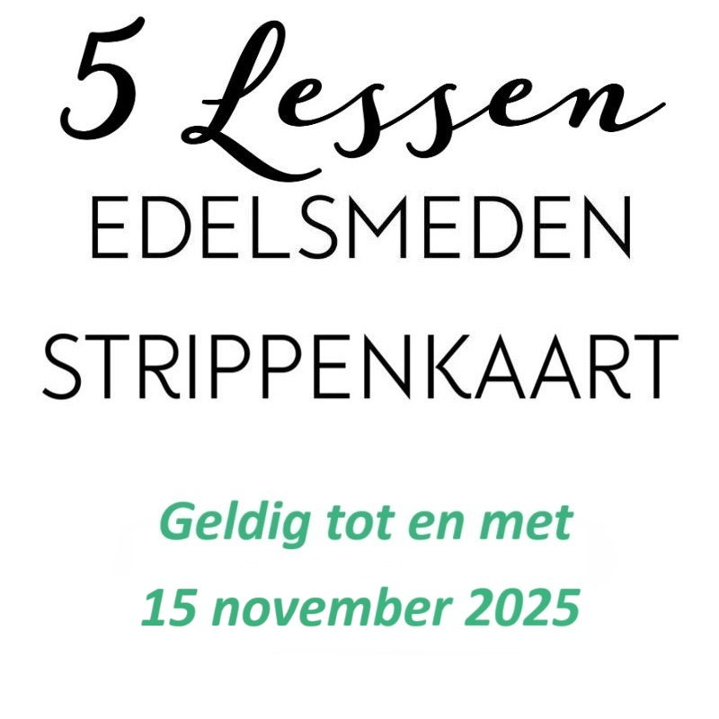 Strippenkaart voor 5 lessen