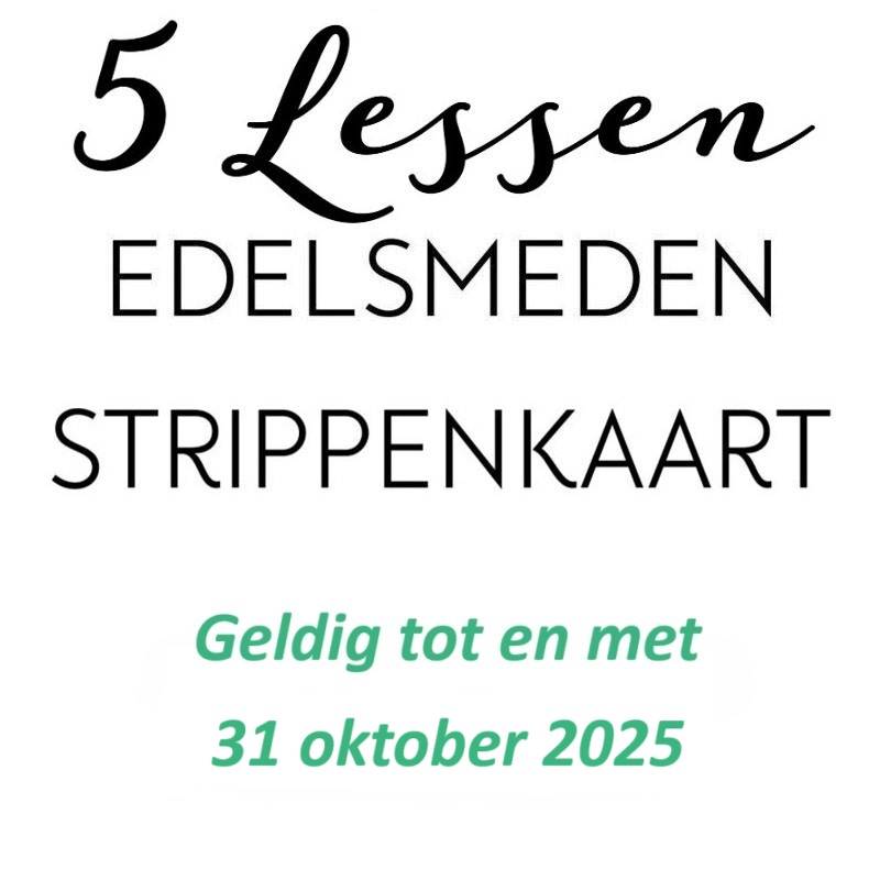 Strippenkaart voor 5 lessen