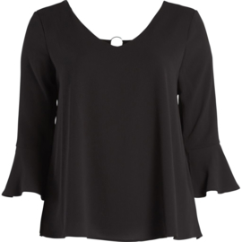 Zoey blouse met trompet mouw