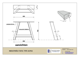 Tafelframe model Alpha