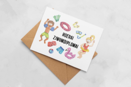 Limburgse Wenskaart Zwemdiploma