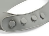 Slabbetje met opvangbakje - Waterproof - Storm Grey