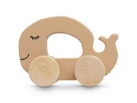 Houten Speelgoedauto - Walvis - Caramel