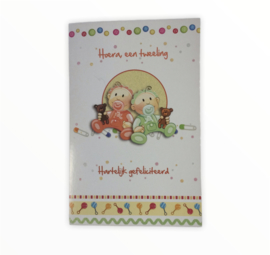 Geboorte Wenskaart Tweeling