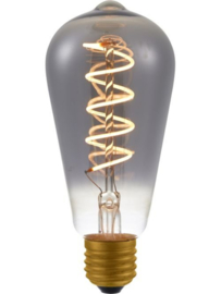 SPL Filament LED E27 Fila Flex AX Rustika ST64 x 140 mm 230 Volt 100 Lumen 4.5 Watt 922 Smoke dimbaar