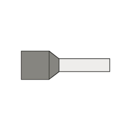 Adereindhuls 0.75 mm² geïsoleerd 6 mm grijs AHGRS0.75K