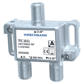 Hirschmann TFC 1611 aftakelement 16 dB met F connector