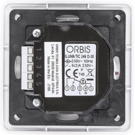 Orbis analoge inbouw schakelklok met a / u / auto