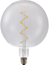SPL Filament LED E27 Fila Big Globe Spiral G200 x 262 mm 230 Volt 470 Lumen 6 Watt 925 Clear dimbaar