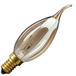 GBO standaard marine Tip kaarslamp C35 dark gold 15 Watt E14