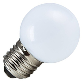 GBO LED kogellamp E27 warmwit 2700K 1 Watt ND