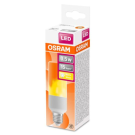Osram LED vlameffectlamp E27 0.5 Watt 1500K