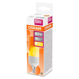 Osram LED vlameffectlamp E14 0.5 Watt 1500K