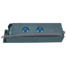 Global-Lux vloerdimmer 1 x 230V - 300 Watt  + 12 Volt -50 Watt met aan/uit zwart