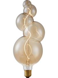 SPL Filament LED E27 Fila Big Flex Bubble-5 125 x 325 mm 230 Volt 140 Lumen 4 Watt 920 Gold dimbaar
