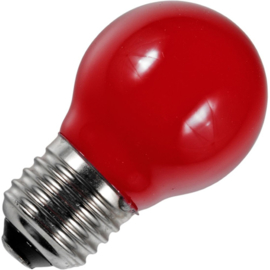 GBO LED kogellamp E27 rood 1 Watt ND