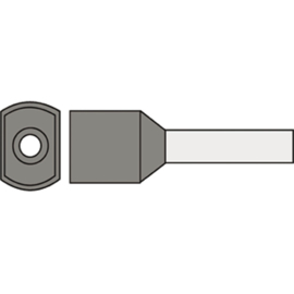 Twin adereindhuls 4.00 mm² geïsoleerd 12 mm grijs TAHGRS4.00N