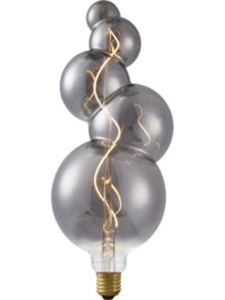 SPL Filament LED E27 Fila Big Flex Bubble-5 125 x 325 mm 230 Volt 100 Lumen 4 Watt 822 Smoke dimbaar