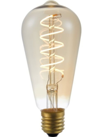 SPL Filament LED E27 Fila Flex AX Rustika ST64 x 140 mm 230 Volt 140 Lumen 4.5 Watt 920 Gold dimbaar