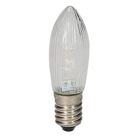 GBO LED Topkaars helder geribbeld 8 - 55 Volt 0.1  Watt E10 Bls3