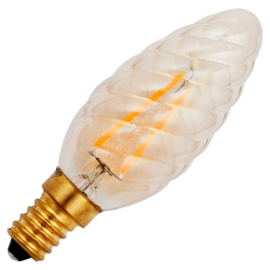 GBO LED Twisted - kaarslamp E14 gold 1.5 Watt 922 DB