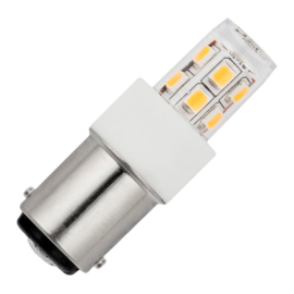 GBO LED buislamp T17x47mm helder 2 Watt Ba15d 827 2700K ND
