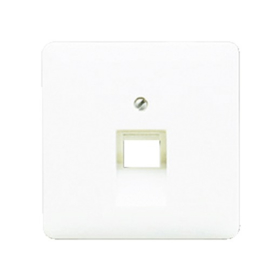 CD500 inzetplaat 1 x outlet RJ45 RAL1013 crème