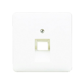 CD500 inzetplaat 1 x outlet RJ45 RAL9010 Alpine wit