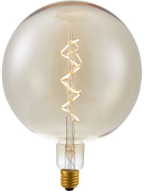 SPL Filament LED E27 Fila Big Globe Spiral G200 x 262 mm 230 Volt 470 Lumen 6 Watt 925 Gold dimbaar