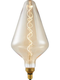 SPL Filament LED E27 Fila Big Flex Cone 200 x 408 mm 230 Volt 250 Lumen 6 Watt 920 Gold dimbaar