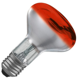 Osram reflectorlamp R80 60  Watt E27 rood