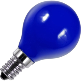 GBO LED kogellamp E14 blauw 1 Watt ND