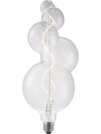 SPL Filament LED E27 Fila Big Flex Bubble-5 125  x 325 mm 230 Volt 190 Lumen 4 Watt 922 Clear dimbaar