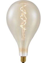SPL Filament LED E27 Fila Big GLS Spiral A165 x 300 mm 230 Volt 470 Lumen 6 Watt 925 Gold dimbaar
