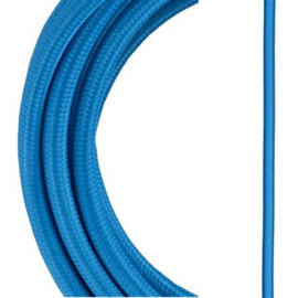 Bailey textielsnoer 2 x 0,75 mm² 3 meter kleur blauw