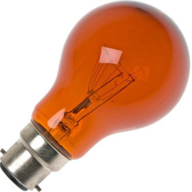 GBO haardvuurlamp standaard gloeilamp A60  helder rood 60 Watt Ba22d