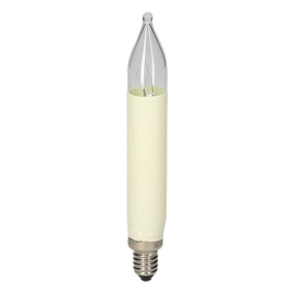 GBO kaarslamp ivoor helder 16 Volt 3 Watt E10 Bls3