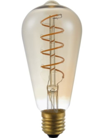 SPL Filament LED E27 Fila Flex AX Rustika ST64 x 140 mm 230 Volt 140 Lumen 4.5 Watt 920 Gold dimbaar