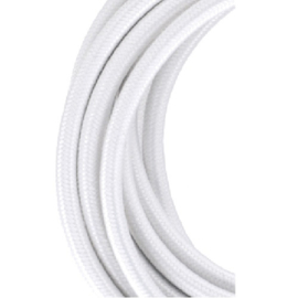 GBO textielsnoer 2 x 0,75 mm² kleur wit per meter