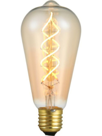 SPL Filament LED E27 Fila Flex DH Rustika ST64 x 140 mm 230 Volt 320 Lumen 5 Watt 820 Gold dimbaar