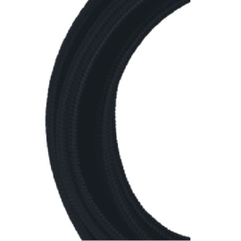 GBO textielsnoer 2 x 0,75 mm² per meter kleur zwart