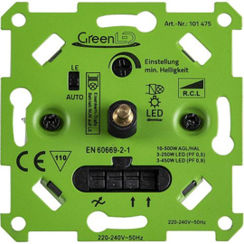 GreenLED auto-detect dimmer voor LED + standaard autom. Selectie dimmodus