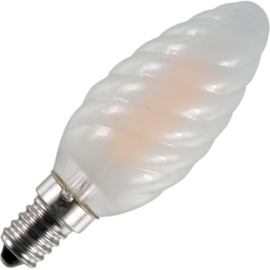 GBO LED Twisted - kaarslamp E14 mat 1.5 Watt 925 DB