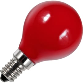 GBO LED kogellamp E14 rood 1 Watt ND