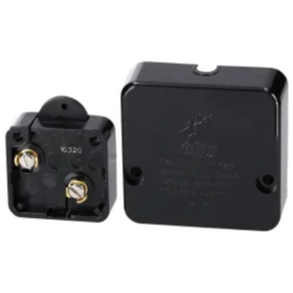 Bär kastdeurschakelaar 1 polig moment kleur zwart